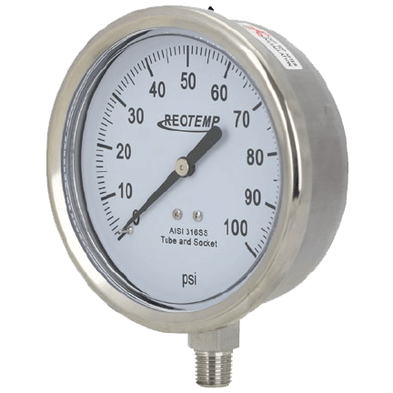 Reotemp Series PM 25/40 Industrial Stainless Steel Gauge